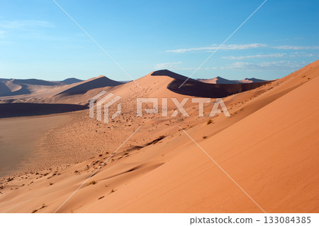 desert sand dunes  Sossusvlei, Namibia 133084385