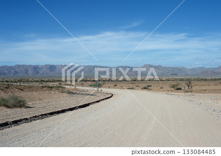 Empty road Namibian desert, Namibia Empty road Namibian desert, Namibia 133084485