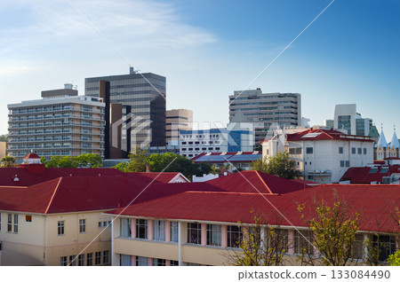 Cityscape Windhoek city center . Namibia Cityscape Windhoek city center . Namibia 133084490