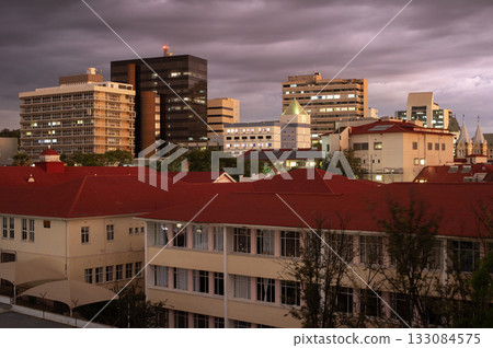 Cityscape Windhoek city center . Namibia Cityscape Windhoek city center . Namibia 133084575