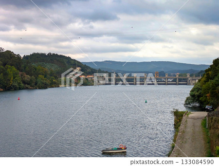Crestuma Lever Dam Douro river Crestuma Lever Dam Douro river 133084590