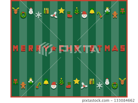 Christmas banner illustration cute icon pattern Christmas banner illustration cute icon pattern 133084662