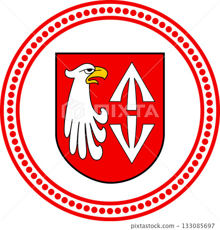 Coat of arms of the Grodzi district 133085697