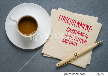 Enlightenment - awakening to truth and clarity, a liberation from ignorance and illusion, revealing freedom, unity, and deeper awareness of self and existence Enlightenment - awakening to truth and clarity, a liberation from ignorance and illusion, revealing freedom, unity, and deeper awareness of self and existence 133086780