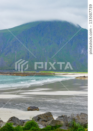 Ramberg Beach on Flakstadoy island, Lofoten Norway 133087789