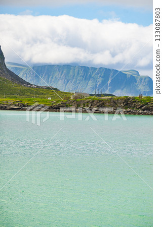 Flakstadoy island landscape, Lofoten Norway 133087803