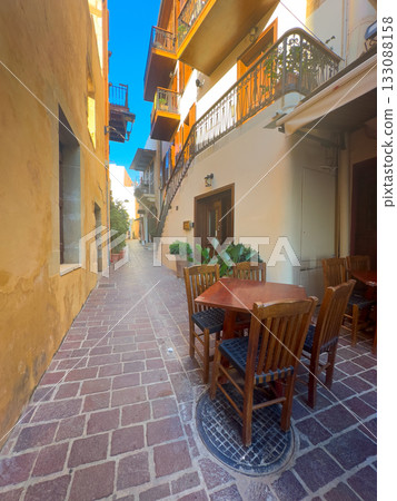 cosy street of Chania, Crete, Greece cosy street of Chania, Crete, Greece 133088158