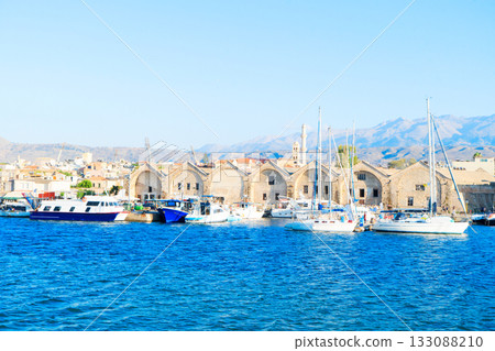 venetian habour of Chania, Crete, Greece venetian habour of Chania, Crete, Greece 133088210
