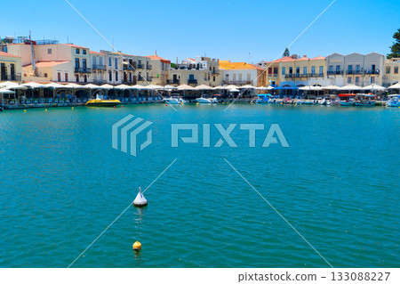 harbor of Rethymno, Crete, Greece harbor of Rethymno, Crete, Greece 133088227