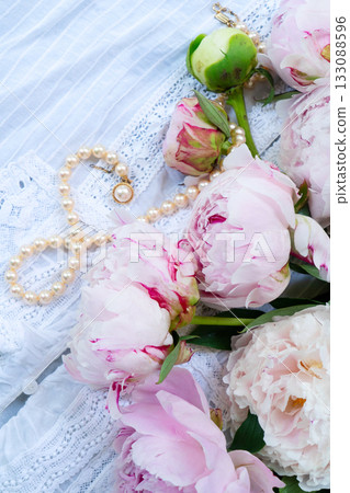 Fresh peonies flowers Fresh peonies flowers 133088596