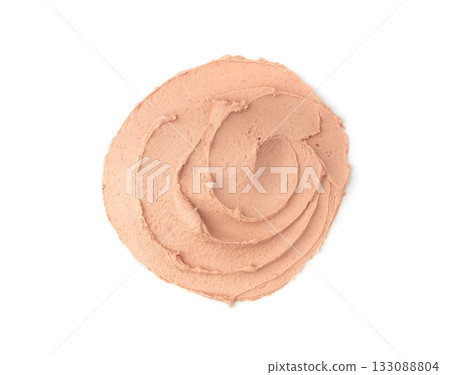 Meat Paste Isolated. Tuna Pate Smear, Liver Mousse, Terrine Spread or Fish Paste Meat Paste Isolated. Tuna Pate Smear, Liver Mousse, Terrine Spread or Fish Paste 133088804