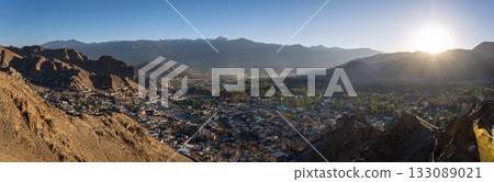 Panoramic View over Leh in Ladakh Panoramic View over Leh in Ladakh 133089021
