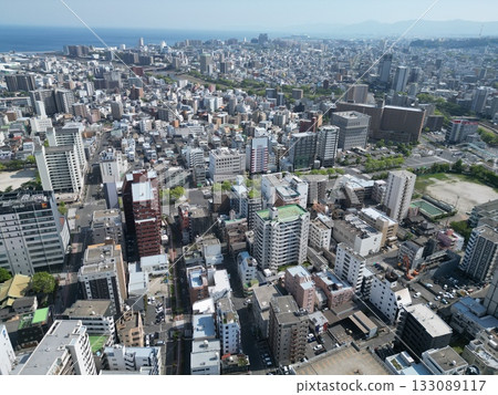 從鹿兒島天門館公園上空俯瞰日野口町 從鹿兒島天門館公園上空俯瞰日野口町 133089117