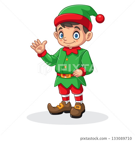 cartoon little leprechaun isolated on white background cartoon little leprechaun isolated on white background 133089710