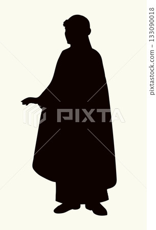 Vector drawing. Pretty ancient girl of Kievan Rus Vector drawing. Pretty ancient girl of Kievan Rus 133090018