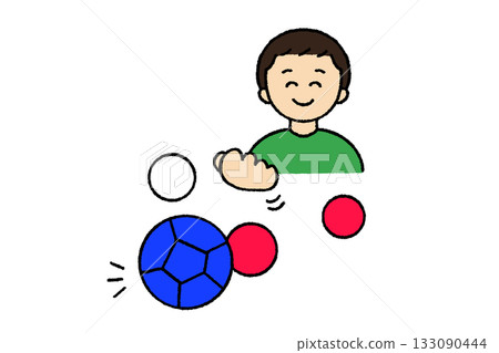 一個男人在玩波希亞 一個男人在玩波希亞 133090444