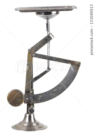 Vintage mechanical balance scale. Vintage mechanical balance scale. 133090913
