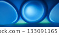 Luminous blue orbs with ethereal glow. Three large, luminous blue orbs dominate the image, emitting an ethereal glow.  133091165