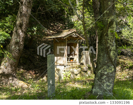 A small shrine enshrined in the Satoyama 133091196