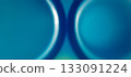 Ethereal blue gradient abstraction. A smooth blue gradient abstraction displaying overlapping circular forms.  133091224