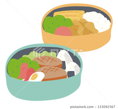 Lunch box illustration cutout 133092567
