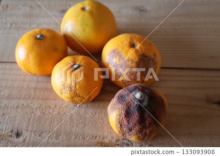 Rotten mandarin orange 133093908