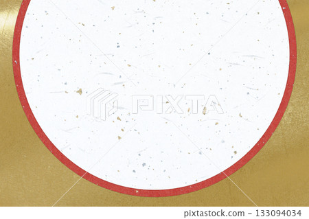 Paper texture - Round top (white ceremonial paper with gold and silver foil + red + gold) Paper texture - Round top (white ceremonial paper with gold and silver foil + red + gold) 133094034