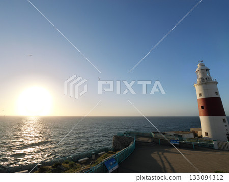 Strait of Gibraltar, Cape Europa Lighthouse, sunrise, early April morning Strait of Gibraltar, Cape Europa Lighthouse, sunrise, early April morning 133094312