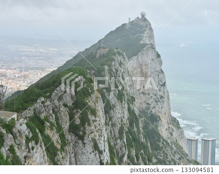 Gibraltar The Rock Bad Weather in April Gibraltar The Rock Bad Weather in April 133094581