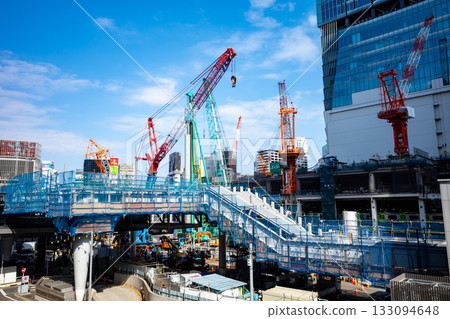 Changing Tokyo: JR Shibuya Station West Exit Under Construction 2025.11 a-1 Changing Tokyo: JR Shibuya Station West Exit Under Construction 2025.11 a-1 133094648
