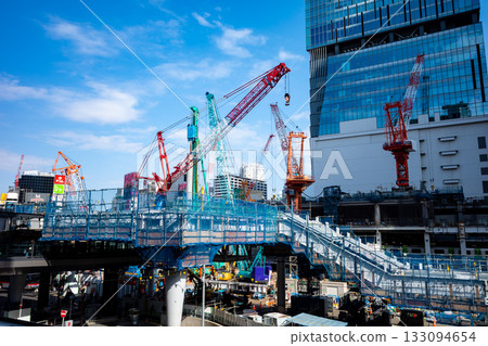 Changing Tokyo: JR Shibuya Station West Exit Under Construction 2025.11 b-1 133094654