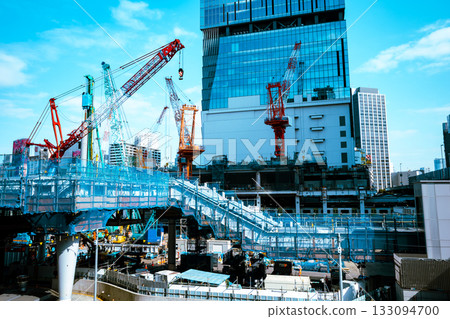 Changing Tokyo: JR Shibuya Station West Exit Under Construction 2025.11 c-4 Light Color 133094700