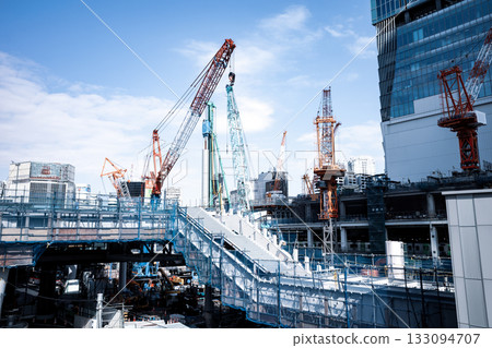 Changing Tokyo: JR Shibuya Station West Exit Under Construction 2025.11 d-5 Cool Colors Changing Tokyo: JR Shibuya Station West Exit Under Construction 2025.11 d-5 Cool Colors 133094707