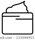 美容霜等產品的容器圖示。向量圖。 133094953