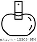 香水瓶，香水瓶圖示。向量圖。 133094954