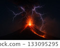 Eruptions and volcanic lightning: natural threats and spectacular sights 133095295