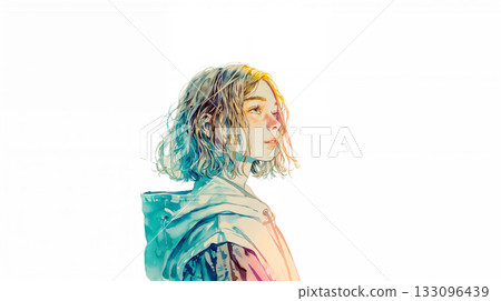 Female portrait illustration 133096439