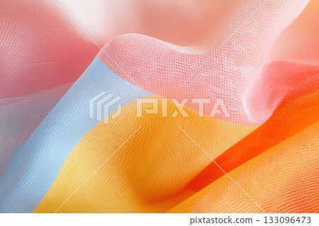 Organic fiber fabric patterns in soft pastel colors, sustainable textiles, natural materials Organic fiber fabric patterns in soft pastel colors, sustainable textiles, natural materials 133096473