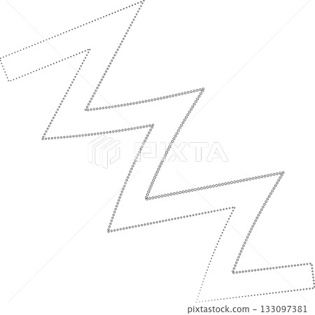 Curved dotted line playful. Element for fun 133097381