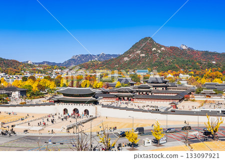 首爾的秋天:景福宮全景 首爾的秋天:景福宮全景 133097921