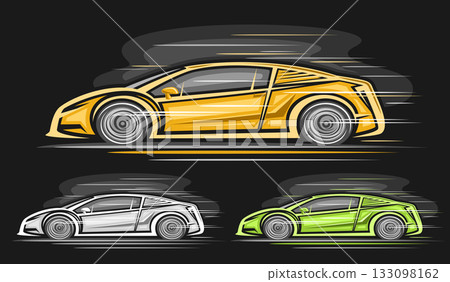 Vector extreme Super Cars Vector extreme Super Cars 133098162