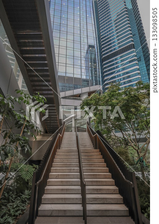 Oct 29 2025 a Modern Urban Ambiance With Glass Skyscrapers 133098505