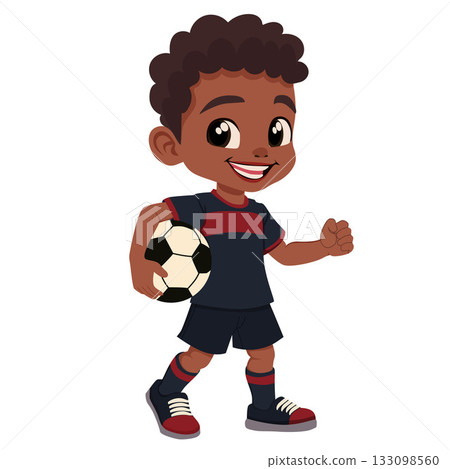 soccer foot ball boy cartoon soccer foot ball boy cartoon 133098560