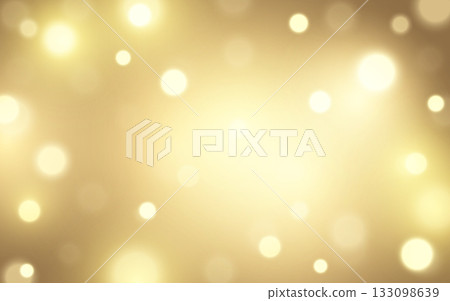 Golden Bokeh Light Background with Soft Warm Glow Effect, Abstract Luxury Blur Design for Celebration 133098639