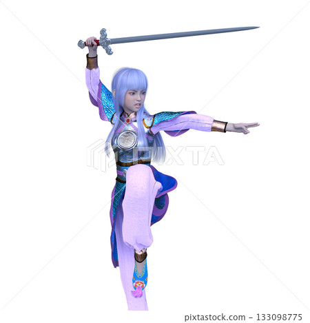 Female swordsman 133098775
