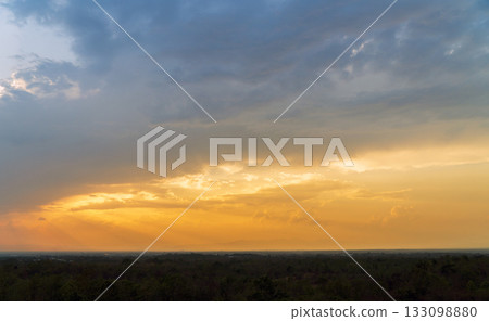 colorful dramatic sky with cloud at sunset colorful dramatic sky with cloud at sunset 133098880