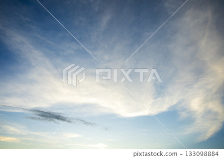 colorful dramatic sky with cloud at sunset. colorful dramatic sky with cloud at sunset. 133098884