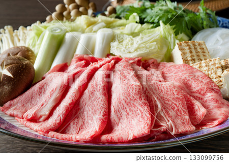 Sukiyaki ingredients Sukiyaki ingredients 133099756