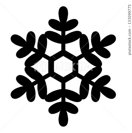手繪雪花圖示插圖 手繪雪花圖示插圖 133099775