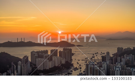 Nov 8 2025 Aberdeen and Ap Lei Chau Waterfront Urban Contrast 133100183